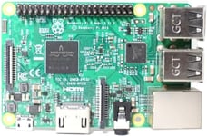 Raspberry Pi 3 processeurs modèle B 1,2 GHz/1 Go/USB2.0/HDMI/Bluetooth/WiFi RASPBERRYPI3-MODB-1G