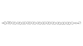 James Moore TH G2644 Silver Infinity Link Bracelet Jewellery