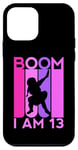 Coque pour iPhone 12 mini Boom, j'ai 13 ans, 13e Dabbing Girl Dancing