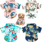 Pieces Pet Summer T-paidat Hawaii Style Floral Dog Paita Havaiji Printed Pet T-paidat Breath