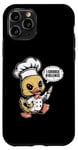 Coque pour iPhone 11 Pro Chef Cook Duck – Dictons humoristiques mignons graphiques sarcastiques humoristiques