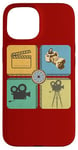 Coque pour iPhone 15 Appareil photo cinéaste acteur réalisateur cinéma amateur de cinéma