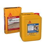 Sika FastFix 131, Sable polymère pour remplissage des joints de pavé et dalles, 20kg, Ton sable & Sikagard 240 Protecteur Tout en 1, Protection hydrofuge façade, mur, toiture et sol, 5L