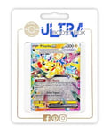 Pikachu ex 057/191 Téracristal - Ultraboost X Écarlate et Violet 8 - Étincelles Déferlantes Coffret de 10 Cartes Pokémon Françaises