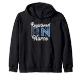 Funny Registered Nurse RN Nursing Nurse Day And Nurse Week Zip Hoodie