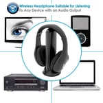 Casque stéréo, Gigicial, sans fil supra-auriculaire casque haute fidélité casque de moniteur noir professionnel microphone $ casque sans fil