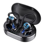 Vandtætte, sporty Q25 TWS Bluetooth 5.1 høretelefoner - Sort