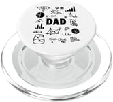 Dad 6 Times Dad of 6 Math Father to the 6th Power PopSockets PopGrip for MagSafe