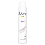 Dove Floral Anti-perspirant Deodorant Spray with 1/4 moisturising cream for 48 hours of protection 6x 200 ml