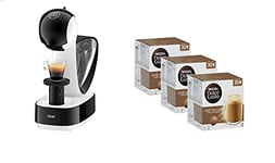 Nescafe Dolce Gusto Infinissima by De'Longhi with Dolce Gusto Pods NDG Café au Lait 90 Pods