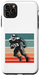 Coque pour iPhone 11 Pro Max Athlète de football action force agilité sport jeux de