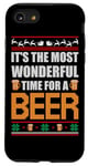 Coque pour iPhone SE (2020) / 7 / 8 It's The Most Wonderful Time For A Beer Funny Ugly Christmas