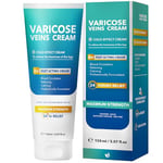 Hermon Varicose Veins Cream, Varicose Veins for Legs Made in Italy, Spider Vein for Legs, Natural Soothing Leg Varicose & Spider Veins Cream - 5.07 Fl Oz (Pack of 1)