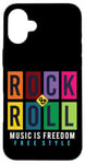 Coque pour iPhone 16 Plus I Love Rock & Roll, Rock & Roll Freedom Music - Rock N' Roll