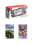 Nintendo Switch Lite Console With Minecraft &Amp; Mario Kart 8