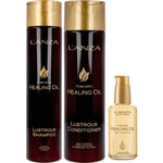 Lanza Healing Oil Bundle Shampoo 300 ml & Conditioner 250 ml & Treatme