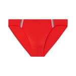 HOM Slip de Bain Micro Nautical Cup Swim Briefs, Rouge Ruban rayé, XL Men's