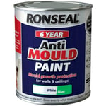 Ronseal 6 Year Anti Mould White Matt Paint for Walls and Ceilings 750ml