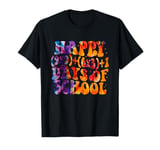 100th Day Of School For Kids Boys Girl Design Groovy Tie Dye T-Shirt