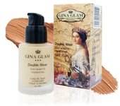 Gina Glam Double Wear Stay In Matte foundation SPF15 G45 30ml. #01White