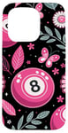 iPhone 15 Pro Retro Pink Lucky Disco 8 Ball For Women Case