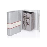 Travel Jewellery Box Silver Little Book Of Large Necklace Storage Organiser Case