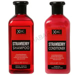 NEW XHC STRAWBERRY SHAMPOO & CONDITIONER 400ml DERMATOLOGICALLY TESTED