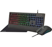 ADX ADXCOM325 Firebundle Gaming Keyboard & Mouse Set - Black, Black