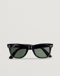 Ray-Ban Original Wayfarer Sunglasses Black/Crystal Green