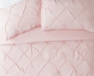 Habitat Hadley Pintuck Blush Pink Bedding Set - Kingsize