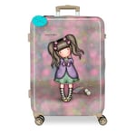 GORJUSS Joumma Whispered Key Valise Moyenne Multicolore 45 x 67 x 26 cm Rigide Fermeture ABS TSA 64L 3,86 kg 4 Roues Doubles Coloré Talla única Valise de Taille Moyenne, coloré, Taille Unique, Valise