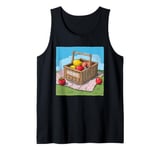 Cool Picnic blanket with basket for Fruits and Picnic Fans Tank Top