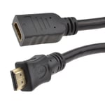 0.5m HDMI 2.0 High Speed 4K UHD TV Extension Lead Male to Female Cable [008691]