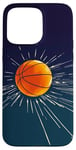 Coque pour iPhone 15 Pro Max Ballon de basket de sport en couleur classique