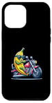 Coque pour iPhone 12 Pro Max Banane Moto Cool Conduire Amusant Lunettes