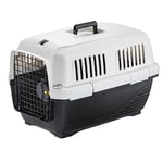 Ferplast Caisse de Transport Chat CLIPPER 2, IATA, Cage de Transport pour Petits Chiens et Chats max 8 Kg, Boite Transport, Voyage Animaux Voiture Avion Train, 57 x 37 x h 36 cm, Porte en Acier, Fermeture Sécurisée