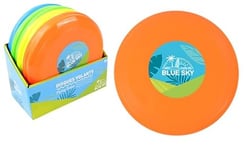 BLUE SKY - Pack de 12 Disques Volants/Frisbee - Jeu de Plein Air - 047903PA - Couleur Aléatoire - Plastique - Jouet Enfant Adulte - Jeu de Plein Air - Frisbee - À Partir de 3 Ans