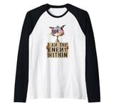 Kamala Harris 2024 - I Am The Enemy Within Shirt for Women Raglan Baseball Tee