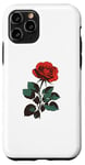 iPhone 11 Pro Cute Red Roses Flower Gardening Red Flower Valentines Day Case