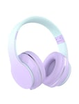 Kids Headphones, Wireless Kids Headphones Over Ear with Microphones, Stereo Sound, 10H Playtime, Foldable&Adjustable Children Headphones, Bluetooth 5.1 Headset for Adults, School, Travel (Purple)