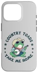 Coque pour iPhone 16 Pro Cool Cowboy Toad jouant de la musique, Country "Toads", Take Me Home