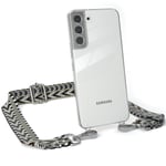 Phone chain for Samsung Galaxy S22 Plus 5G Boho Cord Cover Band Green / Black