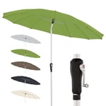 Doppler Parasol rond look oriental I Diamètre 250cm I Parasol de jardin pliable I Parasol à manivelle avec protection UV 50+ I Parasol à manivelle en aluminium