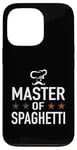 Coque pour iPhone 13 Pro Master of Spaghetti Carbonara – Chapeau de chef de cuisine amusant Italie