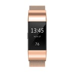 Fitbit Charge 2 Armband Milanese Loop, Roséguld