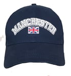 Baseball Cap Hat Manchester Mens OSFA Adjustable Adults Union Jack City United