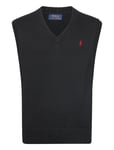 Big Fit Cotton Sweater Vest Tops Knitwear Knitted Vests Black Polo Ralph Lauren