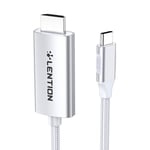 Lention Usb-c To 4k60hz Hdmi Cable, 3m (silver)