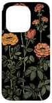 Coque pour iPhone 15 Pro Vintage Botanique Rose Fleur Fille Mignon Floral Plant Mom