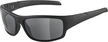 ALPINA Unisexe - Adultes, TESTIDO Sportbrille, all black, One Size